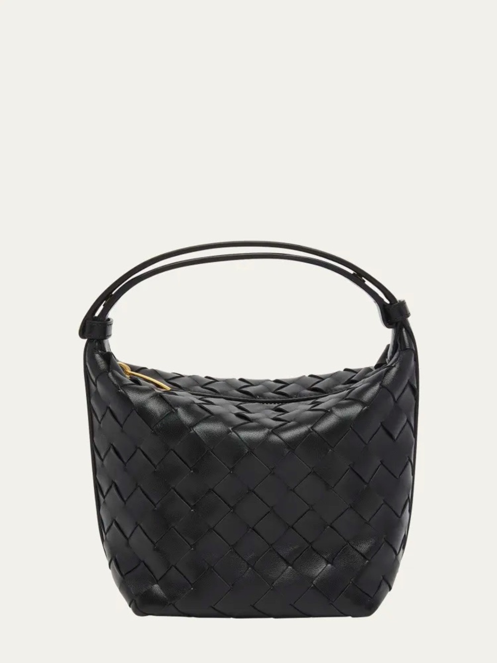 Bottega Veneta Candy Wallace black with gold hardware